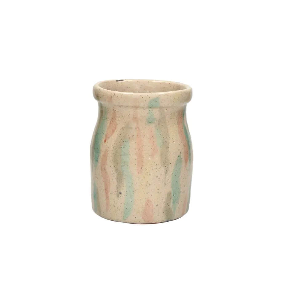 Pomax Objets De Décoration-ALEXANDRIA - vase - terracotta - DIA 16,5 x H 17 cm - mix de couleurs