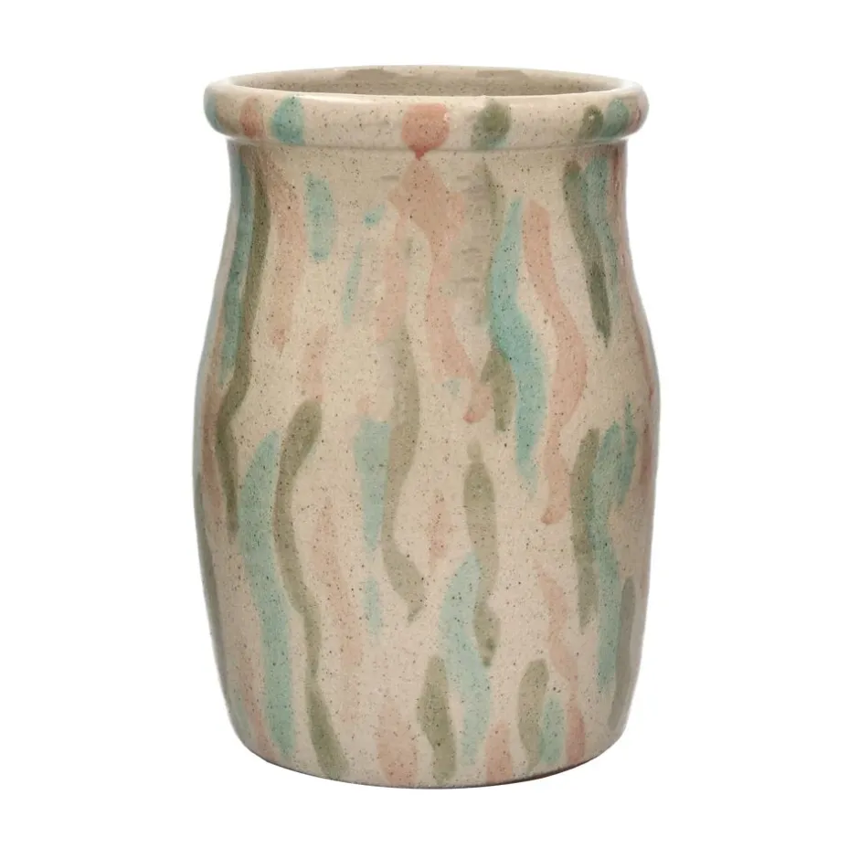 Pomax Objets De Décoration-ALEXANDRIA - vase - terracotta - DIA 26 x H 40 cm - mix de couleurs