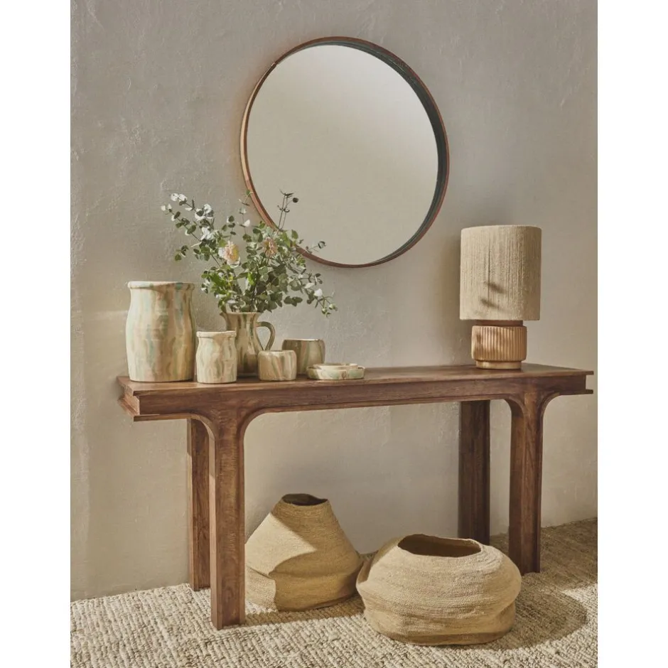 Pomax Objets De Décoration-ALEXANDRIA - vase - terracotta - DIA 26 x H 40 cm - mix de couleurs