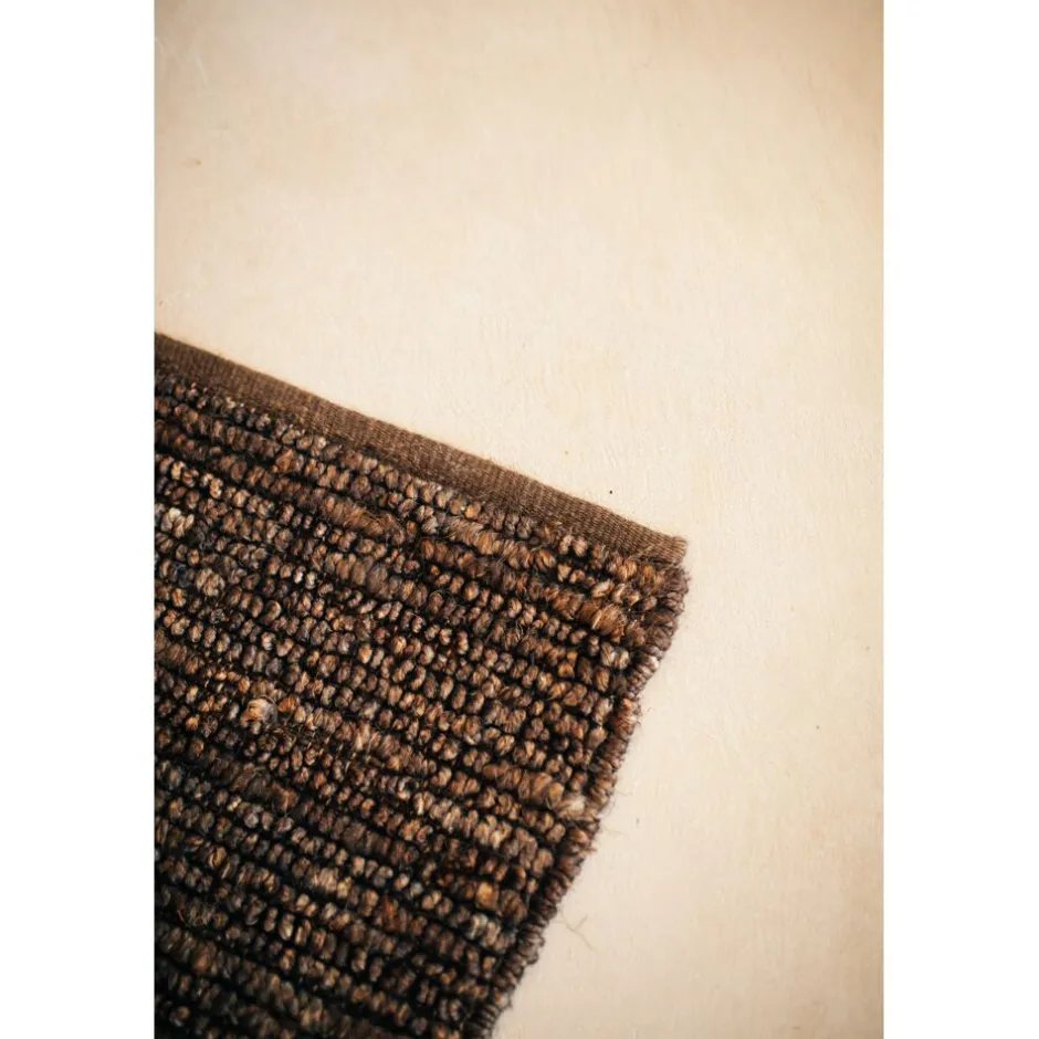 Pomax Tapis-ALICE - tapis à poils ras - laine - L 350 x W 250 cm (+ - 7 cm ) - brun