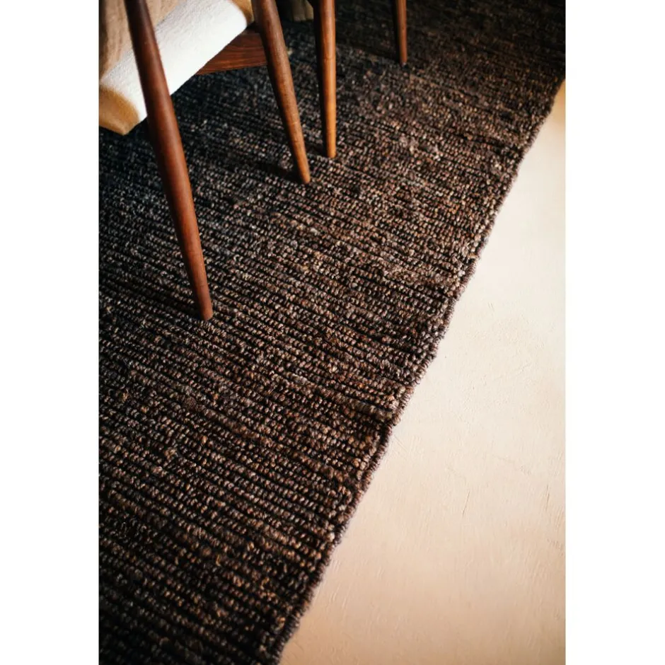 Pomax Tapis-ALICE - tapis à poils ras - laine - L 350 x W 250 cm (+ - 7 cm ) - brun