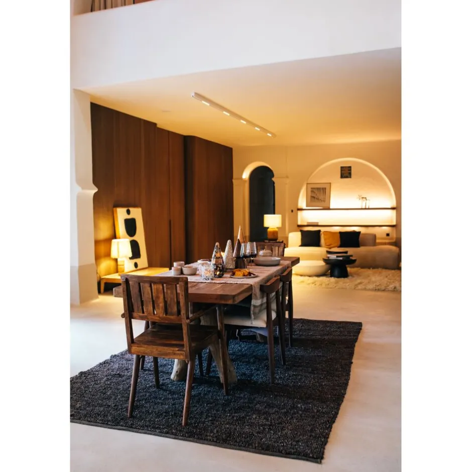 Pomax Tapis-ALICE - tapis à poils ras - laine - L 350 x W 250 cm (+ - 7 cm ) - brun