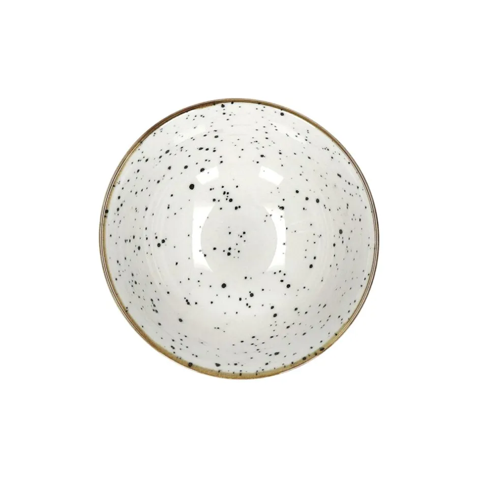 Pomax Vaisselle-ALTO - bol à céréales - porcelaine - DIA 12 x H 6 cm - noir/blanc