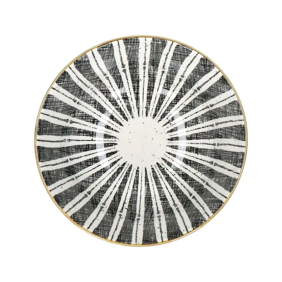 Pomax Vaisselle-ALTO - bol à soupe - porcelaine - DIA 15,5 x H 7 cm - noir/blanc