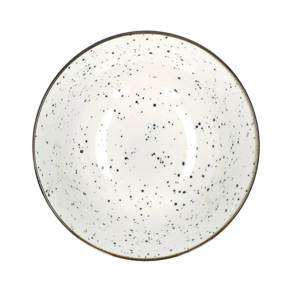 Pomax Vaisselle-ALTO - bol à soupe - porcelaine - DIA 15,5 x H 7 cm - noir/blanc