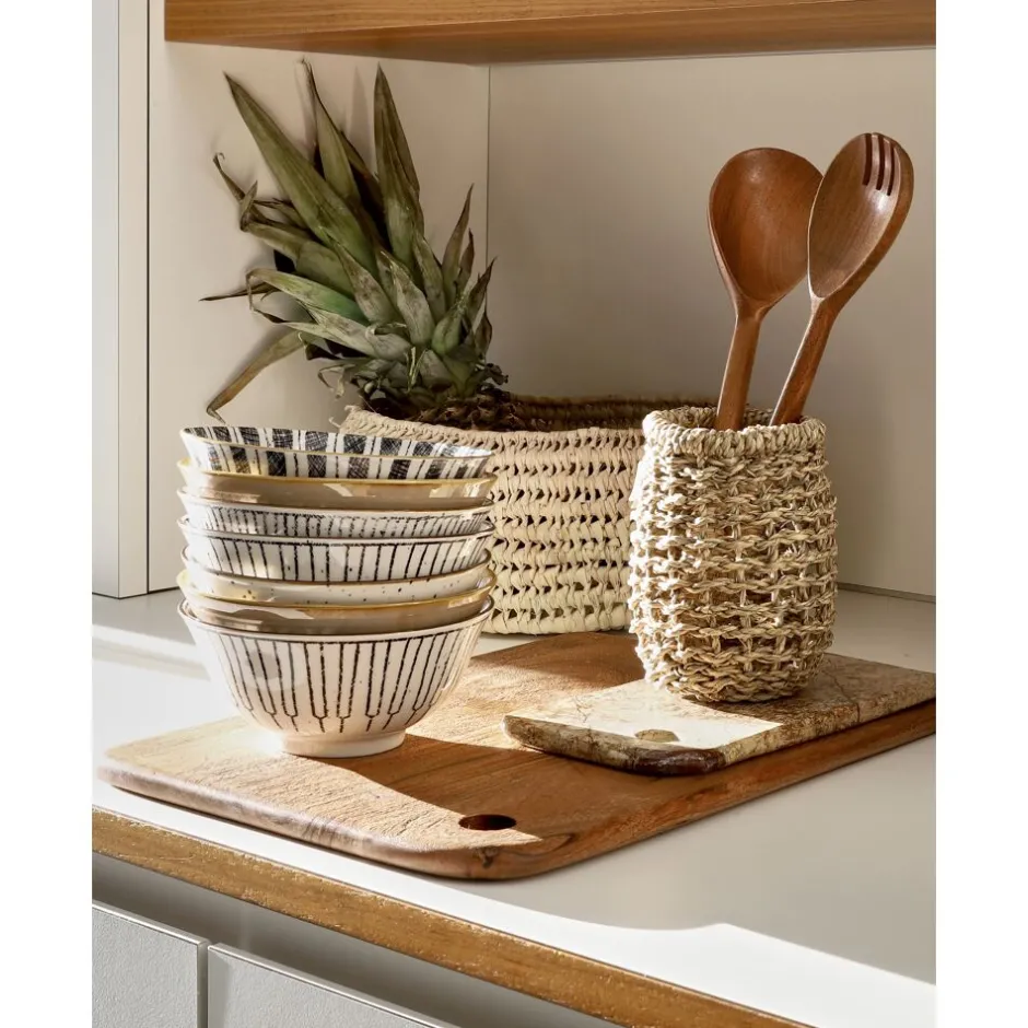 Pomax Vaisselle-ALTO - bol à soupe - porcelaine - DIA 15,5 x H 7 cm - noir/blanc