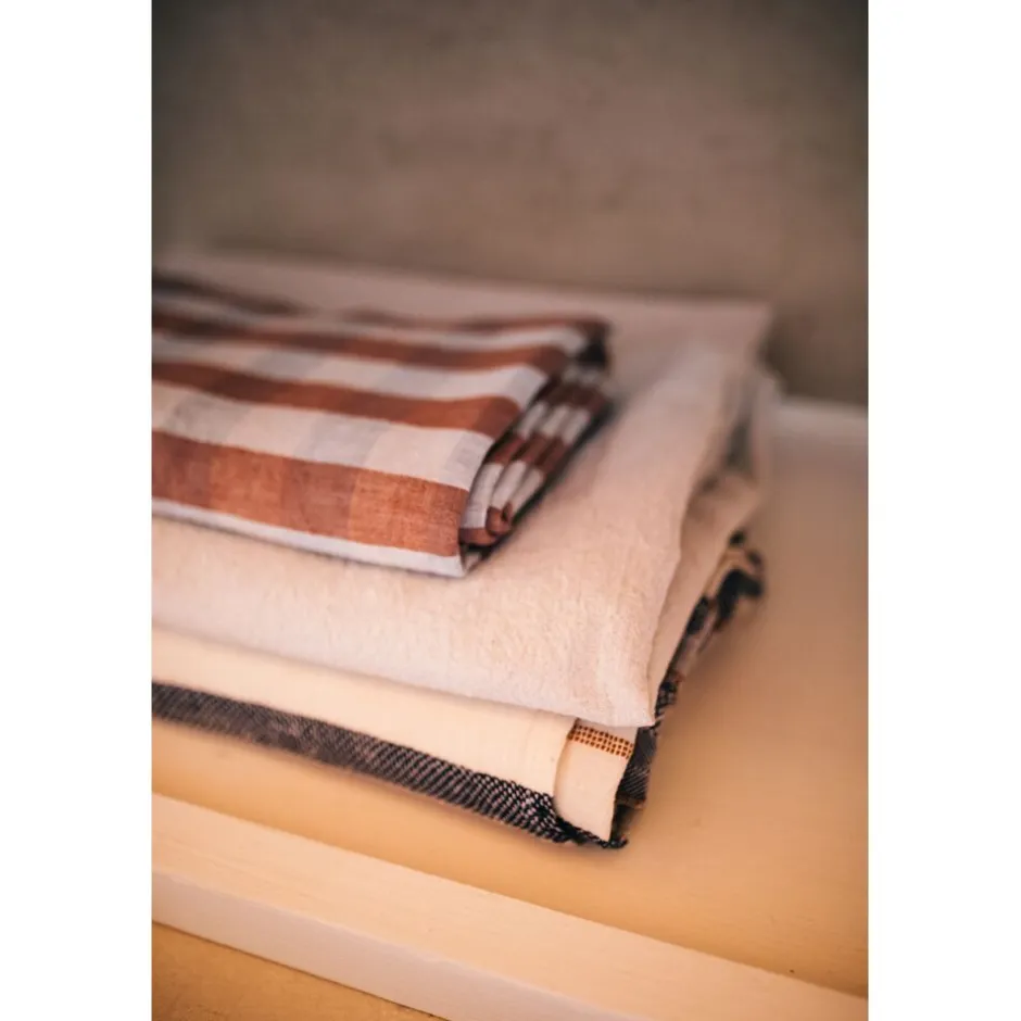 Pomax Linge De Table-AMALIA - nappe de table - lin - L 350 x W 170 cm - rouge