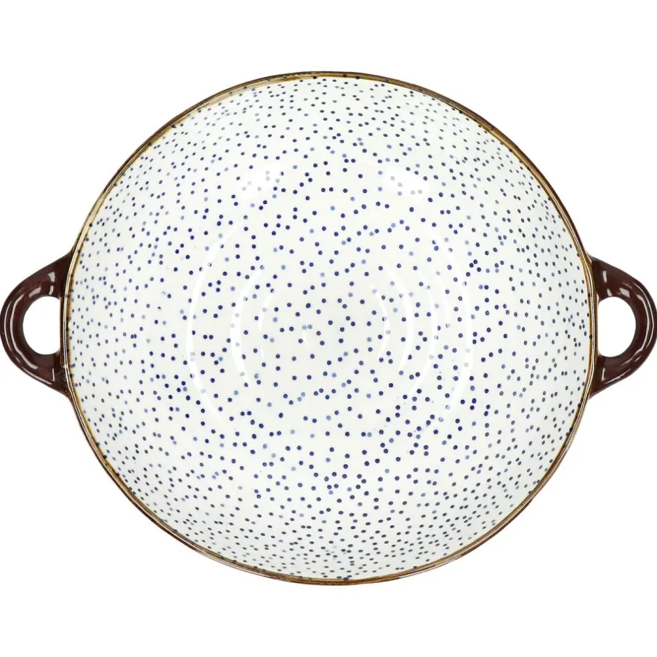 Pomax Vaisselle-ANAFI - plat à four/bol - porcelaine - L 31 x W 24,5 x H 7,5 cm - bleu