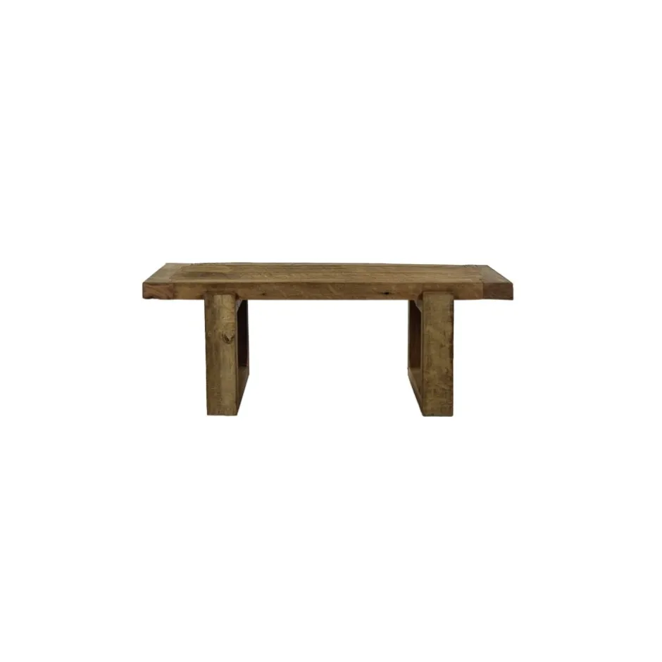 Pomax Bancs-ANDALUCIA - banc - bois récupéré - L 120 x W 40 x H 45 cm - naturel