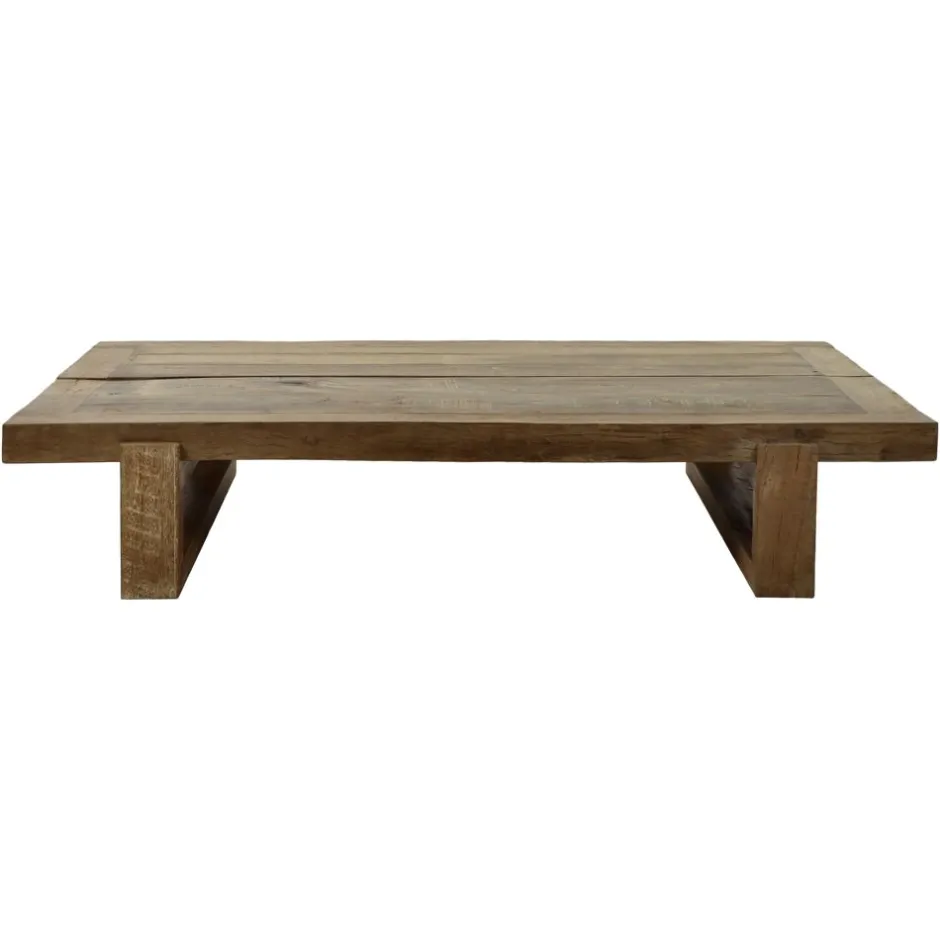 Pomax Tables Basses | Tables-ANDALUCIA - table basse - bois récupéré - L 160 x W 99 x H 30 cm - naturel