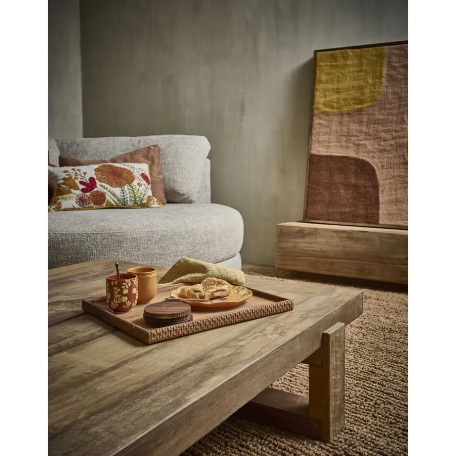 Pomax Tables Basses | Tables-ANDALUCIA - table basse - bois récupéré - L 160 x W 99 x H 30 cm - naturel