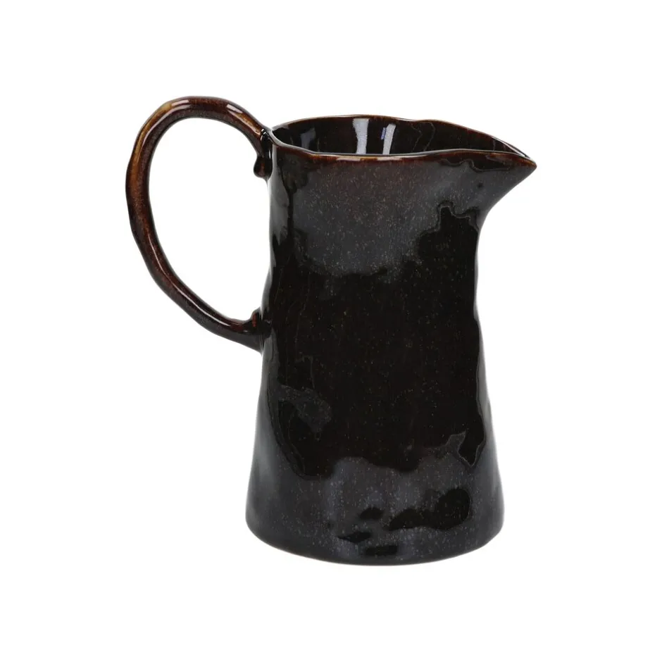 Pomax Carafes-ASCOLI - pichet - grès - L 14 x W 22 x H 23,5 cm - brun