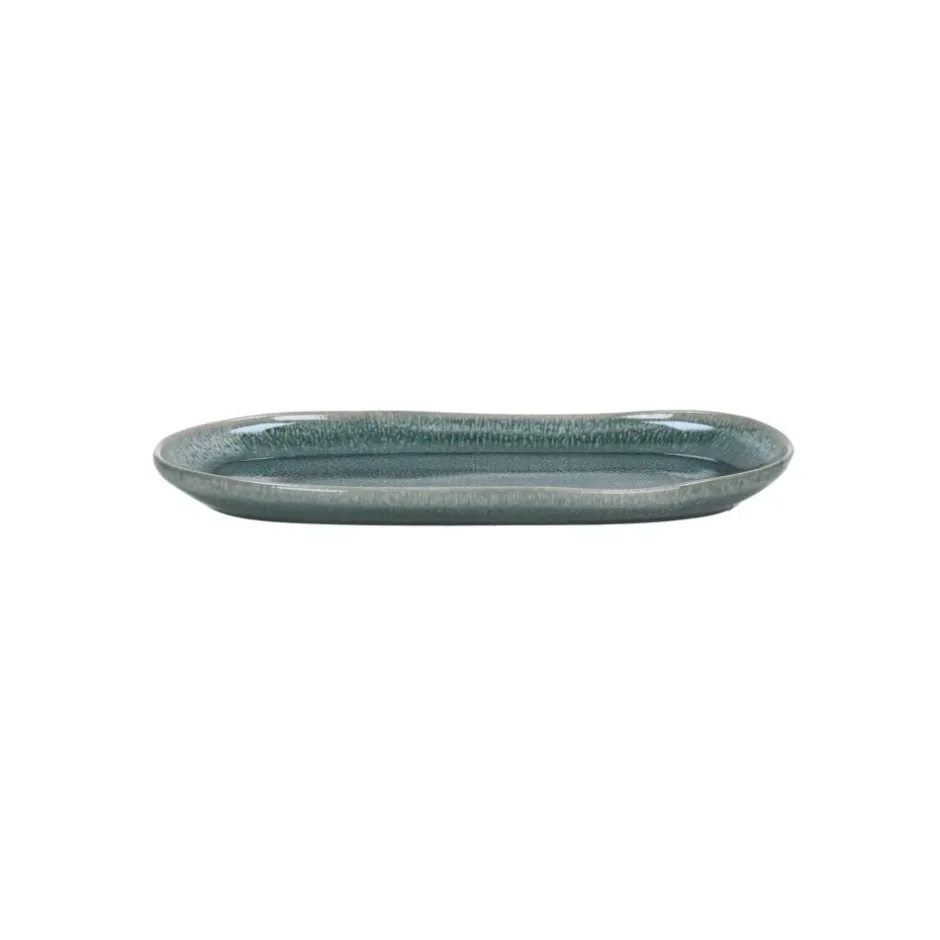 Pomax Vaisselle-AUDREY - assiette ovale - grès - L 22,5 x W 12 x H 2 cm - canard