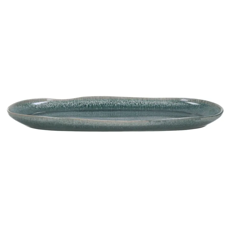 Pomax Vaisselle-AUDREY - assiette ovale - grès - L 27 x W 13 x H 2,3 cm - canard