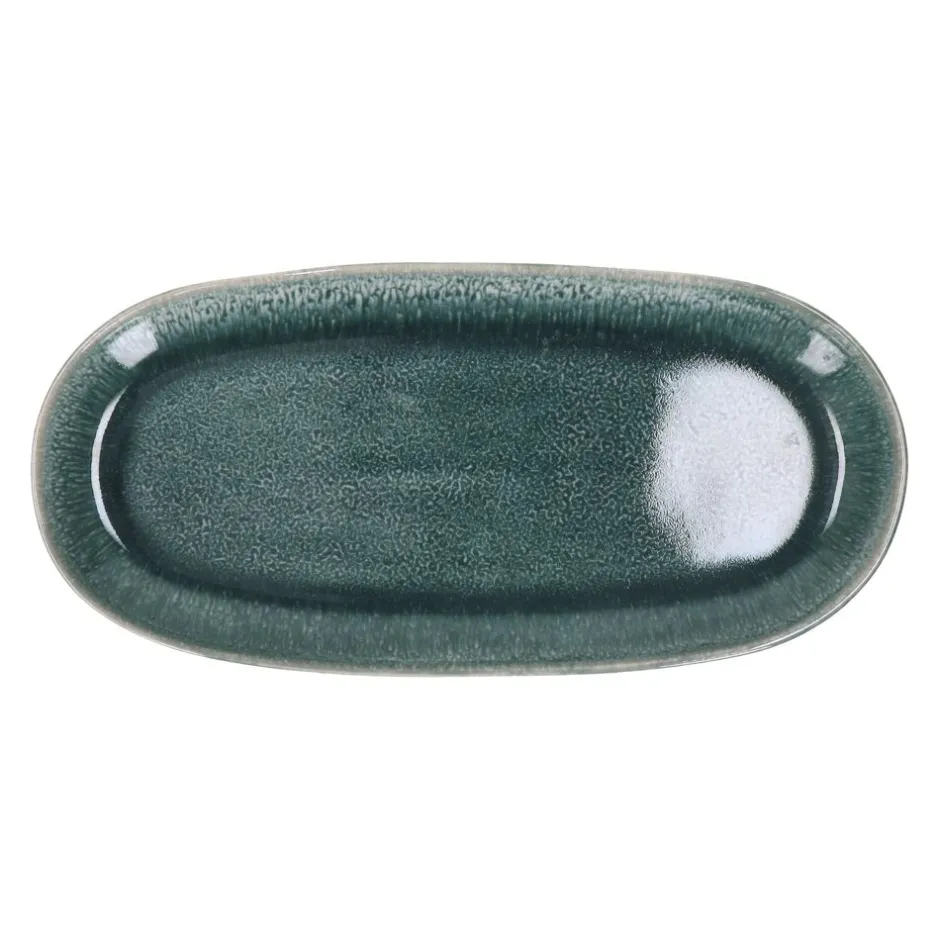 Pomax Vaisselle-AUDREY - assiette ovale - grès - L 27 x W 13 x H 2,3 cm - canard