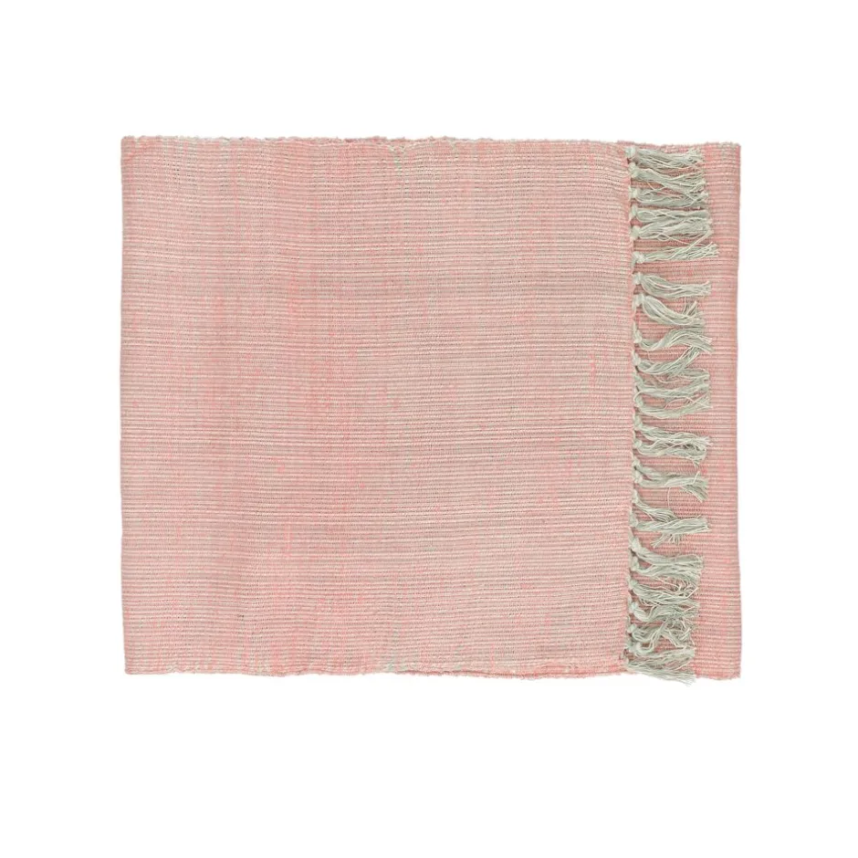 Pomax Linge De Table-AVIGNON - chemin de table - lin / viscose - L 140 x W 40 cm - rose