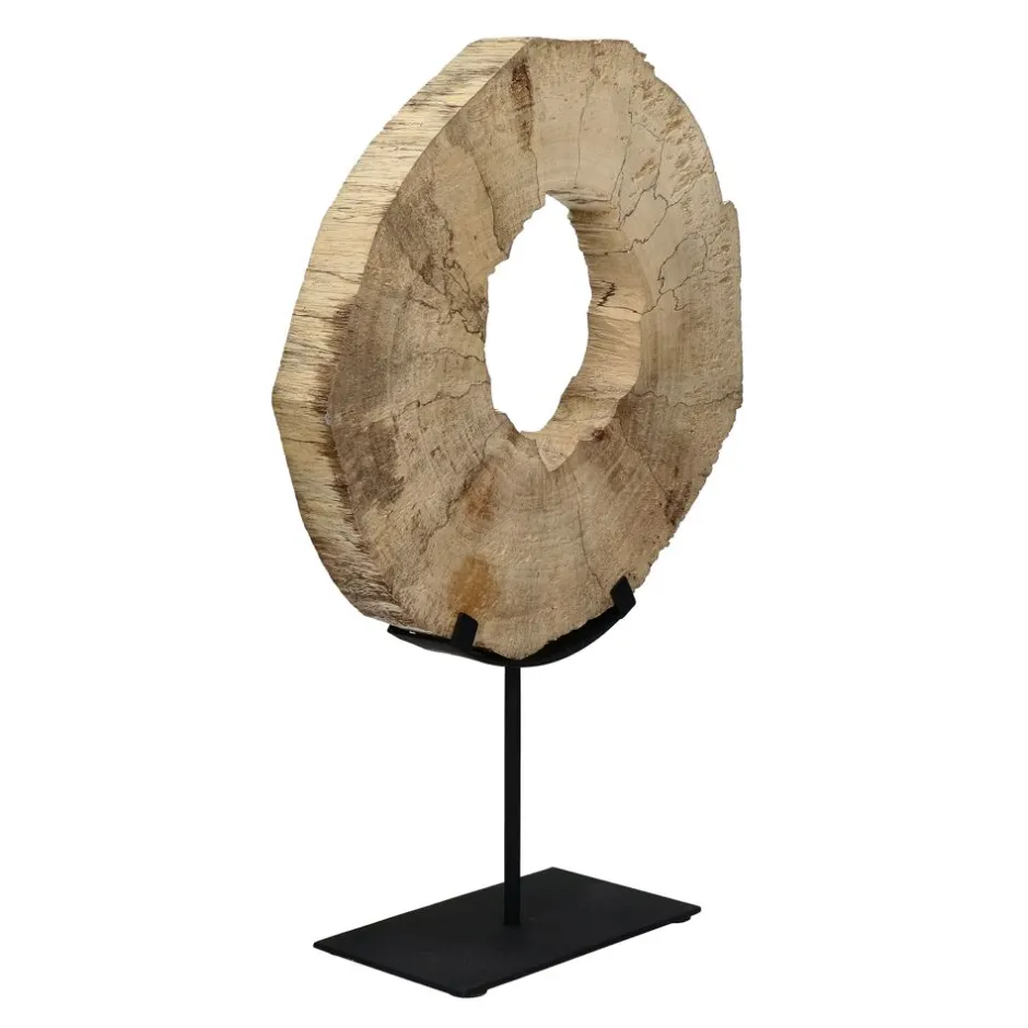 Pomax Objets De Décoration-AVILLA - objet déco - bois / métal - L 25 x W 10,3 x H 42,5 cm - naturel