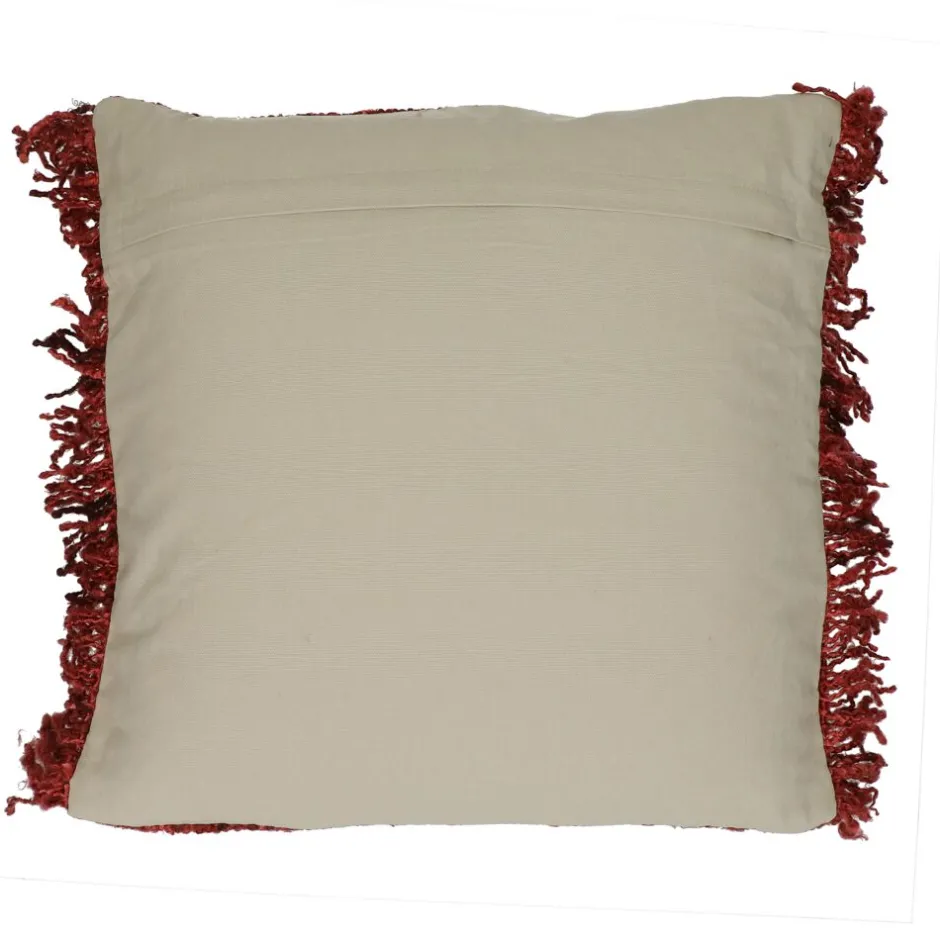Pomax Coussins-AYALA - coussin - coton - L 45 x W 45 cm - corail