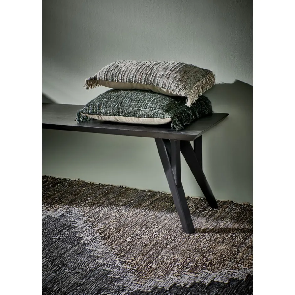 Pomax Coussins-AYALA - coussin - coton - L 45 x W 45 cm - vert forêt