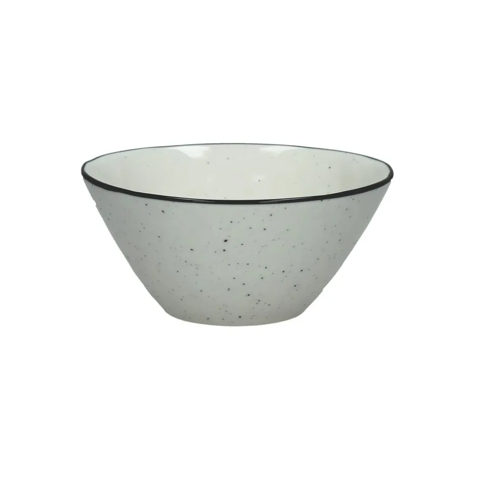 Pomax Vaisselle-BASIL - bol à céréales - porcelaine - DIA 16 x H 7,5 cm - blanc