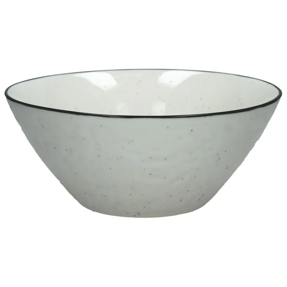 Pomax Vaisselle-BASIL - bol à pâtes - porcelaine - DIA 23 x H 9,7 cm - blanc