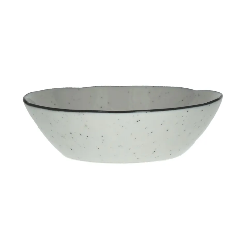 Pomax Vaisselle-BASIL - bol à soupe - porcelaine - DIA 18 x H 5 cm - blanc