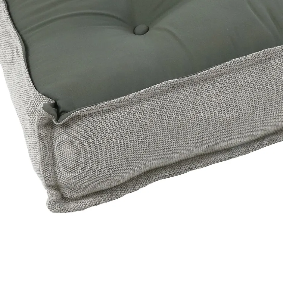 Pomax Coussins-BIRGIT - coussin pour pouf - coton - L 85 x W 85 x H 20 cm - gris clair