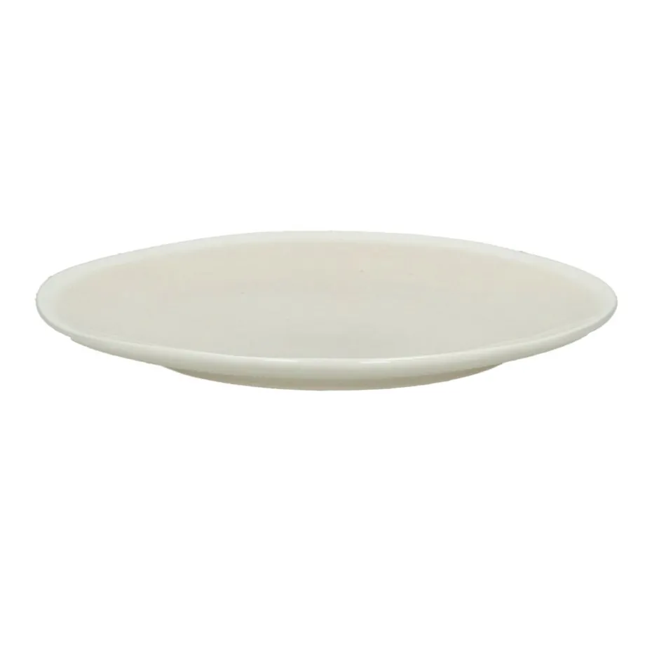 Pomax Vaisselle-BISCOTTI - assiette à dessert - porcelaine - DIA 20 x H 2 cm - écru