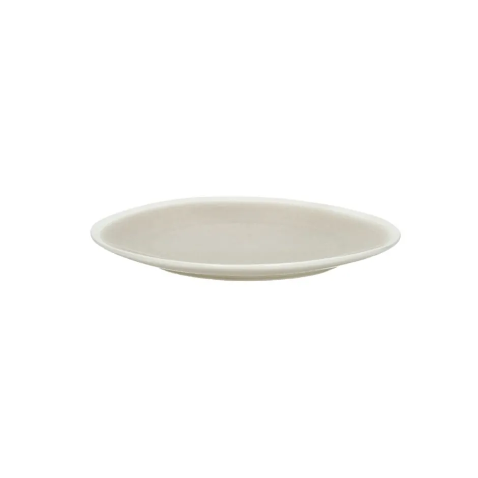 Pomax Vaisselle-BISCOTTI - assiette à dessert - porcelaine - DIA 20 x H 2 cm - gris/beige