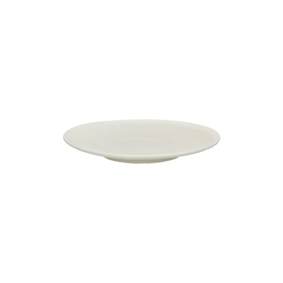 Pomax Vaisselle-BISCOTTI - assiette apéritif - porcelaine - DIA 14,6 x H 2 cm - écru