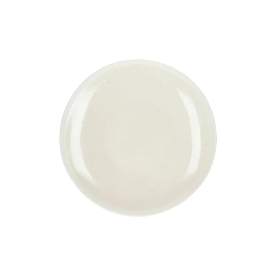 Pomax Vaisselle-BISCOTTI - assiette apéritif - porcelaine - DIA 14,6 x H 2 cm - écru