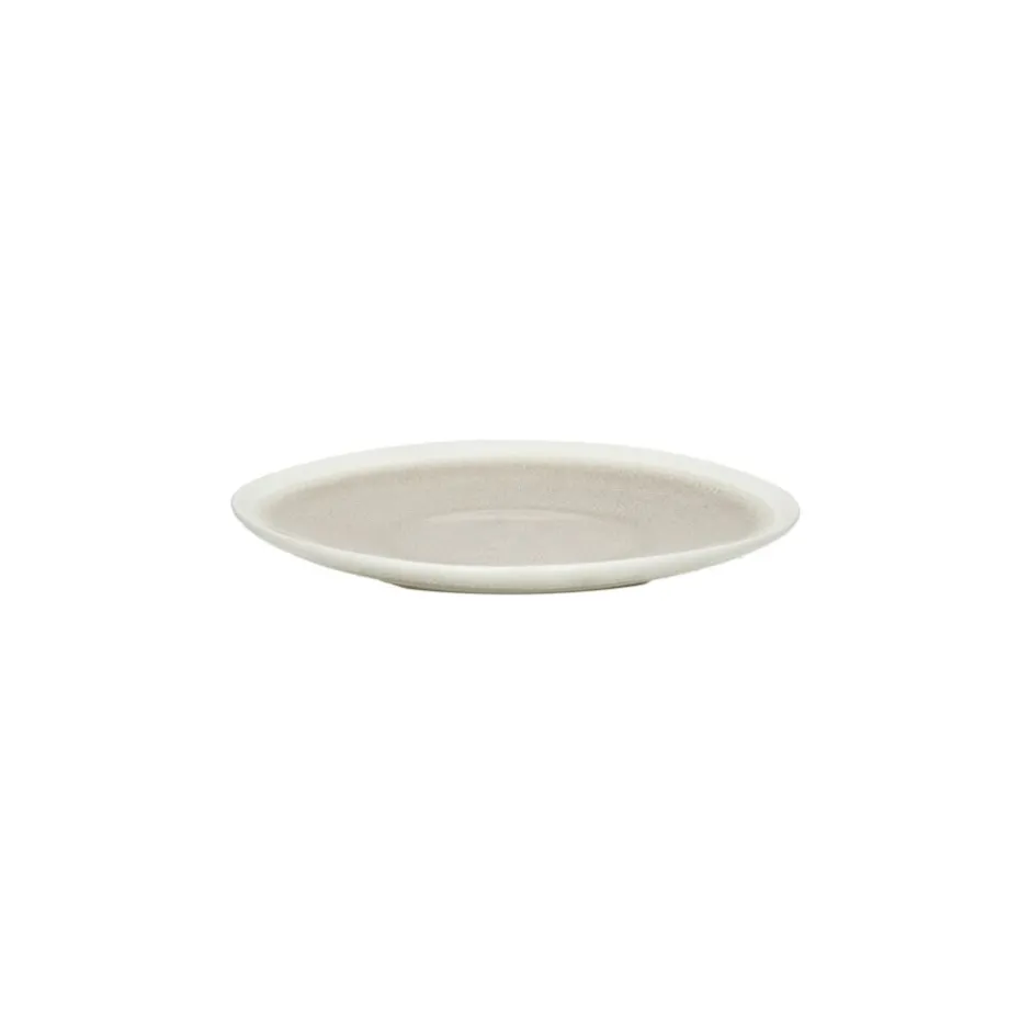 Pomax Vaisselle-BISCOTTI - assiette apéritif - porcelaine - DIA 14,6 x H 2 cm - gris/beige