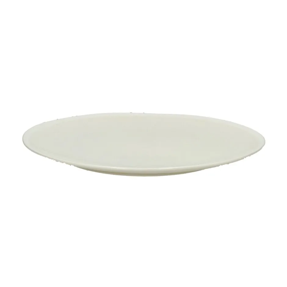 Pomax Vaisselle-BISCOTTI - assiette plate - porcelaine - DIA 26,8 x H 2 cm - écru