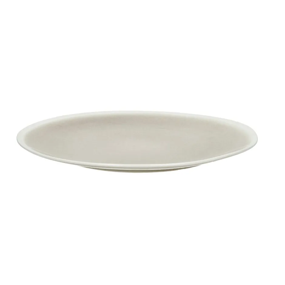 Pomax Vaisselle-BISCOTTI - assiette plate - porcelaine - DIA 26,8 x H 2 cm - gris/beige