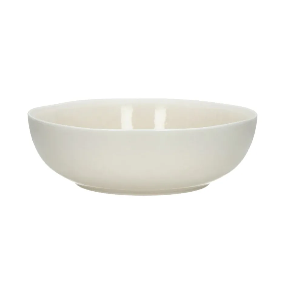 Pomax Vaisselle-BISCOTTI - bôl à pâtes - porcelaine - DIA 22 x H 7 cm - écru