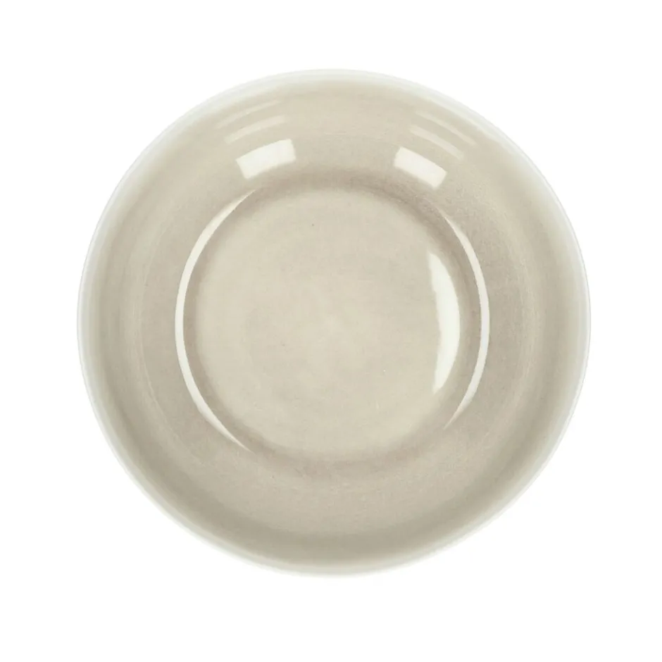 Pomax Vaisselle-BISCOTTI - bol à pâtes - porcelaine - DIA 22 x H 7 cm - gris/beige