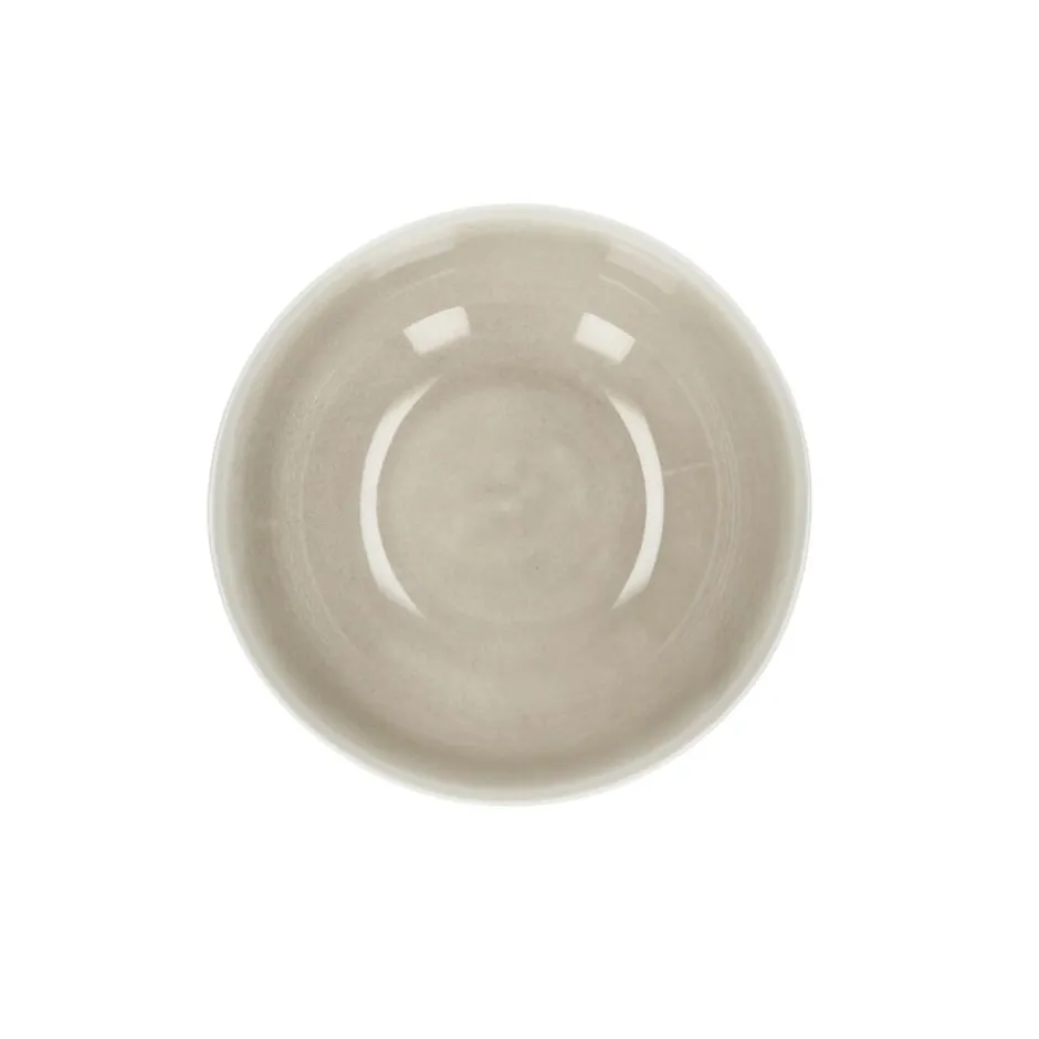 Pomax Vaisselle-BISCOTTI - bol à soupe - porcelaine - DIA 17 x H 6,3 cm - gris/beige