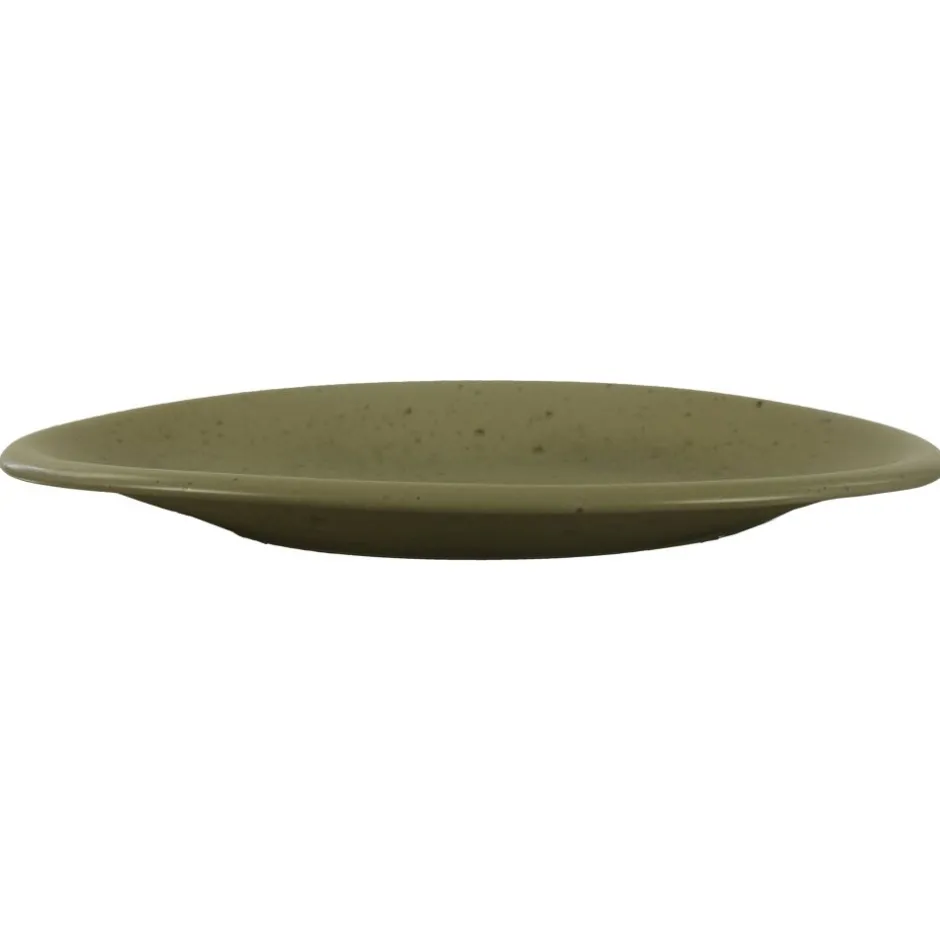 Pomax Vaisselle-BOSQUE - assiette de présentation - grès - L 40 x W 27 x H 4 cm - olive