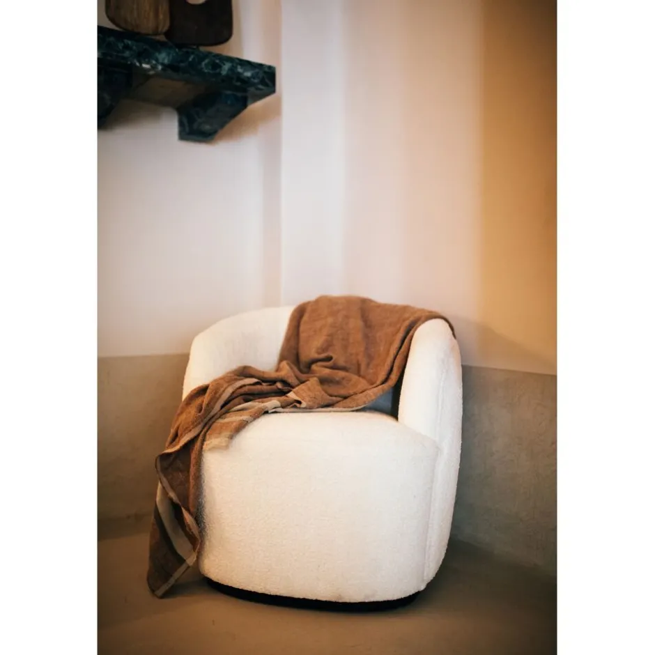 Pomax Plaids-BRUNELLO - nappe de table / plaid - lin - L 170 x W 130 cm - mix de couleurs