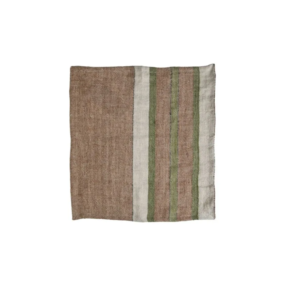 Pomax Linge De Table-BRUNELLO - serviette - lin - L 40 x W 40 cm - mix de couleurs