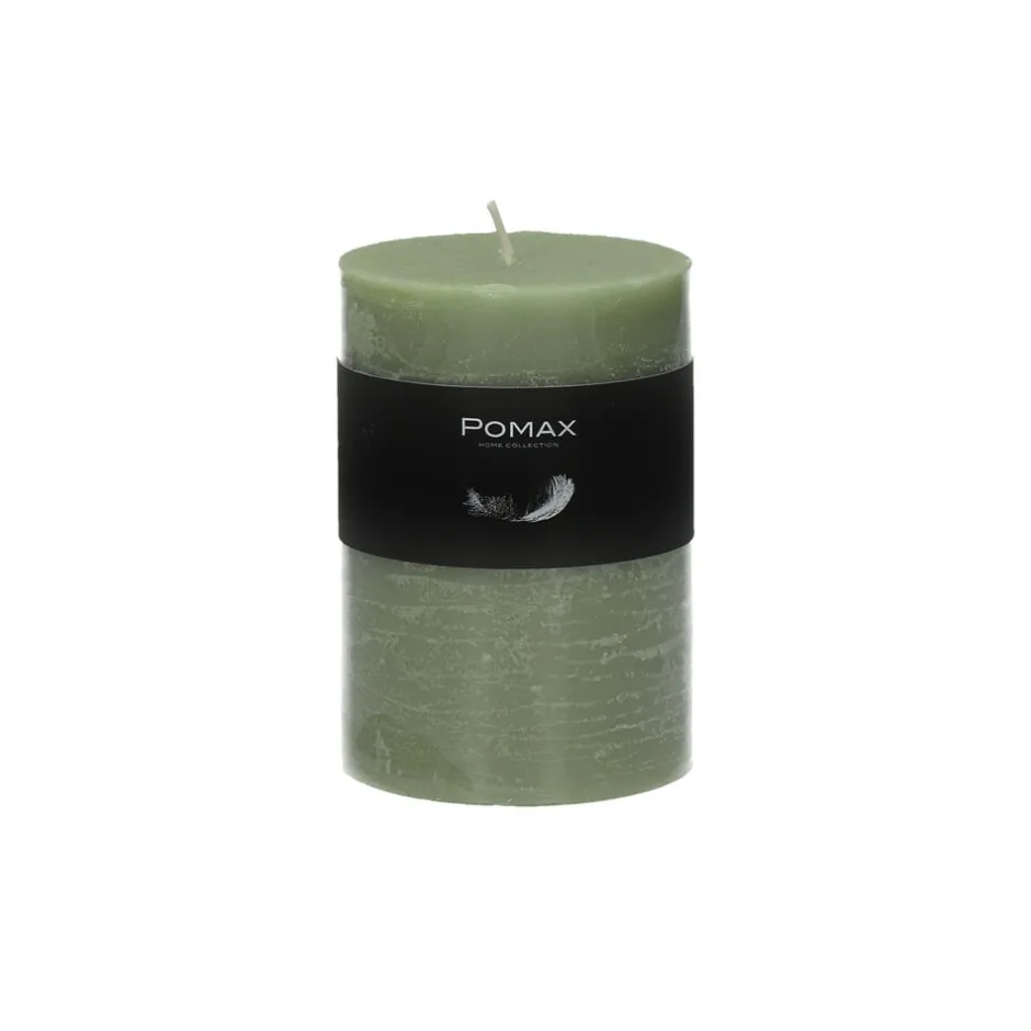 Pomax Bougies-CANDLE - bougie - cire de paraffine - DIA 7 x H 10 cm - avocat