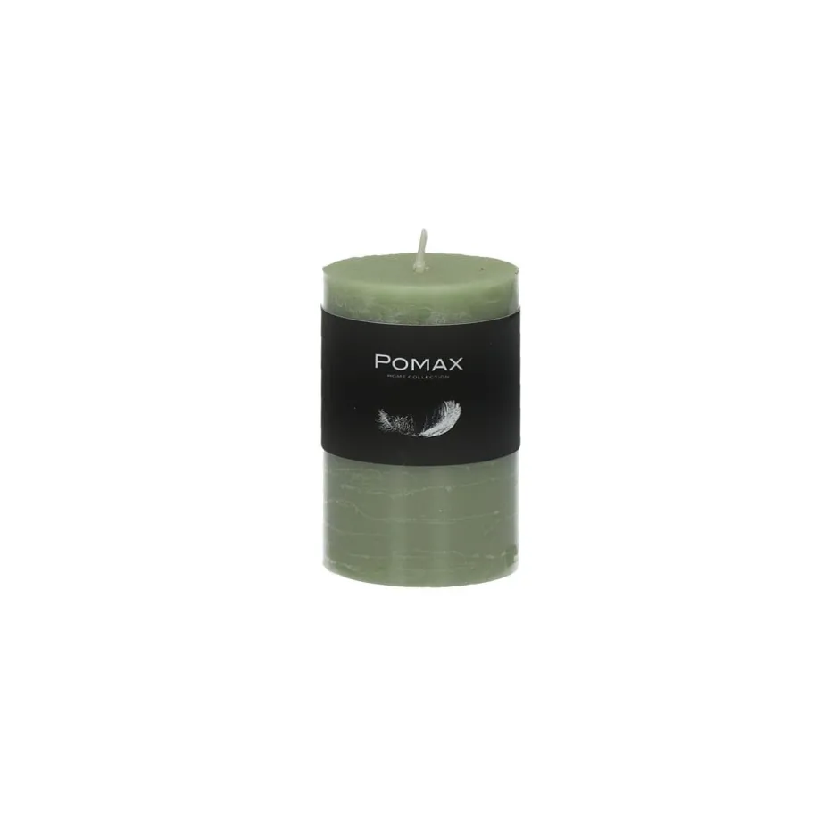 Pomax Bougies-CANDLE - bougie - cire de paraffine - DIA 5 x H 8 cm - avocat