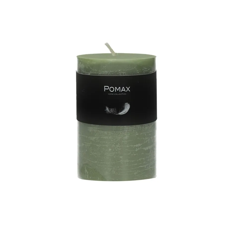 Pomax Bougies-CANDLE - bougie - cire de paraffine - DIA 7 x H 10 cm - avocat