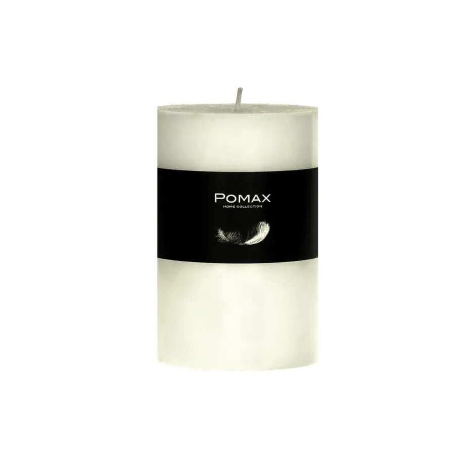 Pomax Bougies-CANDLE - bougie - cire de paraffine - DIA 7 x H 10 cm - ivoire