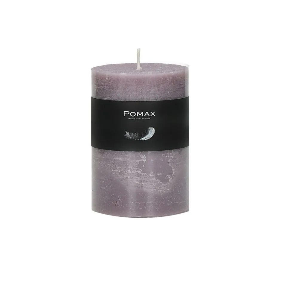 Pomax Bougies-CANDLE - bougie - cire de paraffine - DIA 7 x H 10 cm - lavande