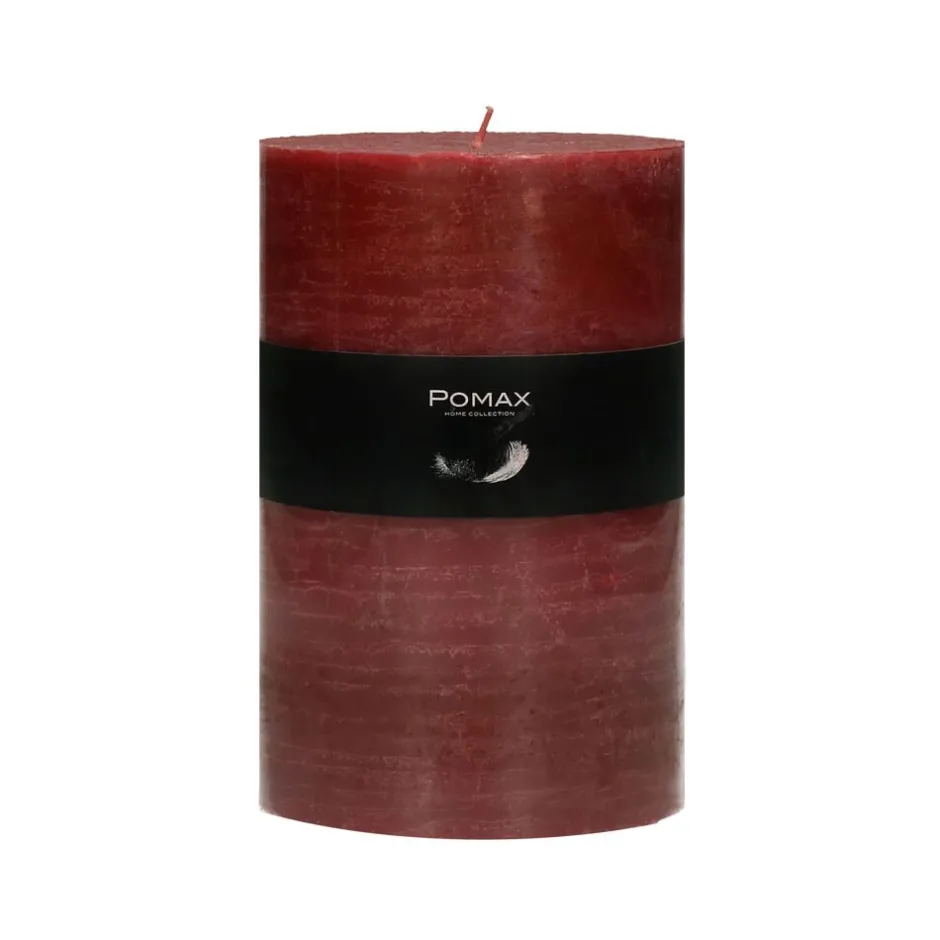 Pomax Bougies-CANDLE - bougie - cire de paraffine - DIA 10 x H 15 cm - terracotta