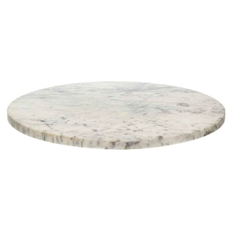 Pomax Concepts Modulaires-CARRARA - dessus de table - marbre - DIA 55 x H 1,5 cm - blanc