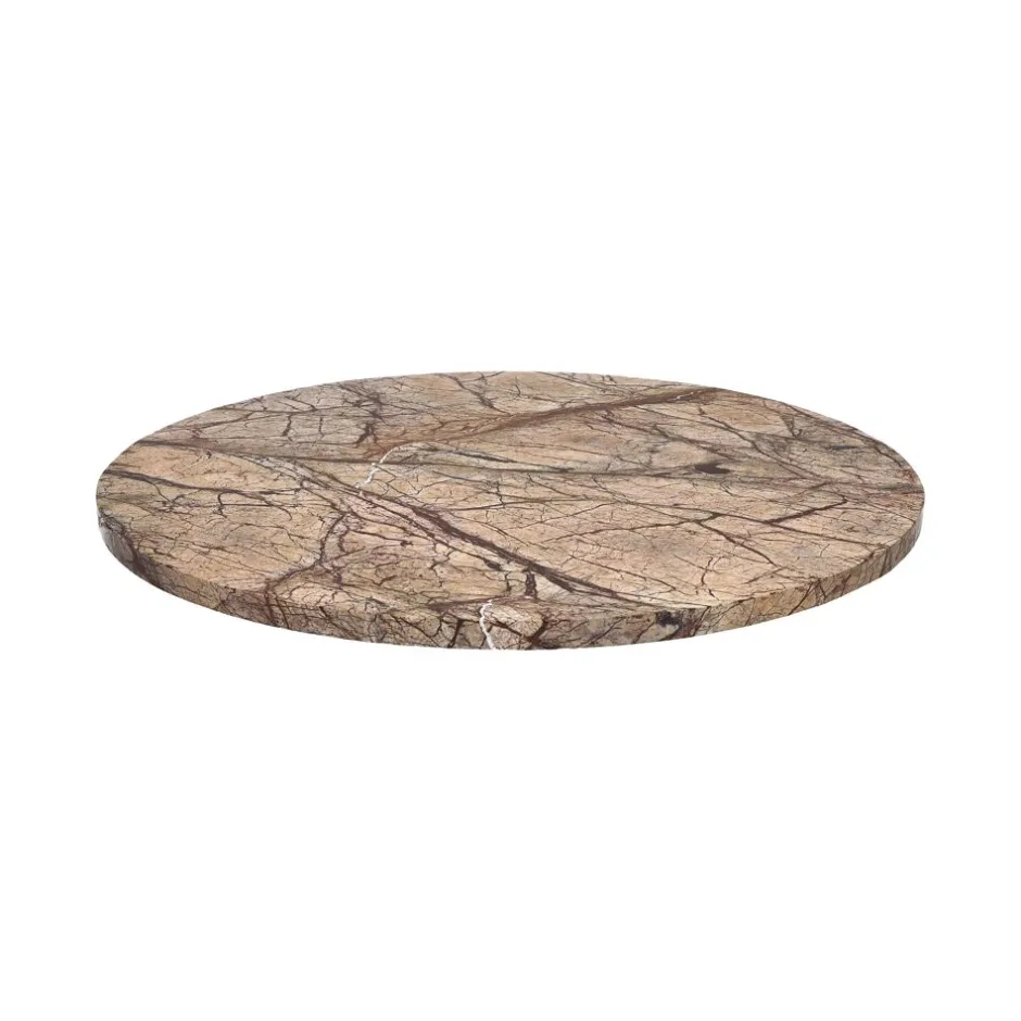 Pomax Concepts Modulaires-CARRARA - dessus de table - marbre - DIA 45 x H 1,5 cm - rose