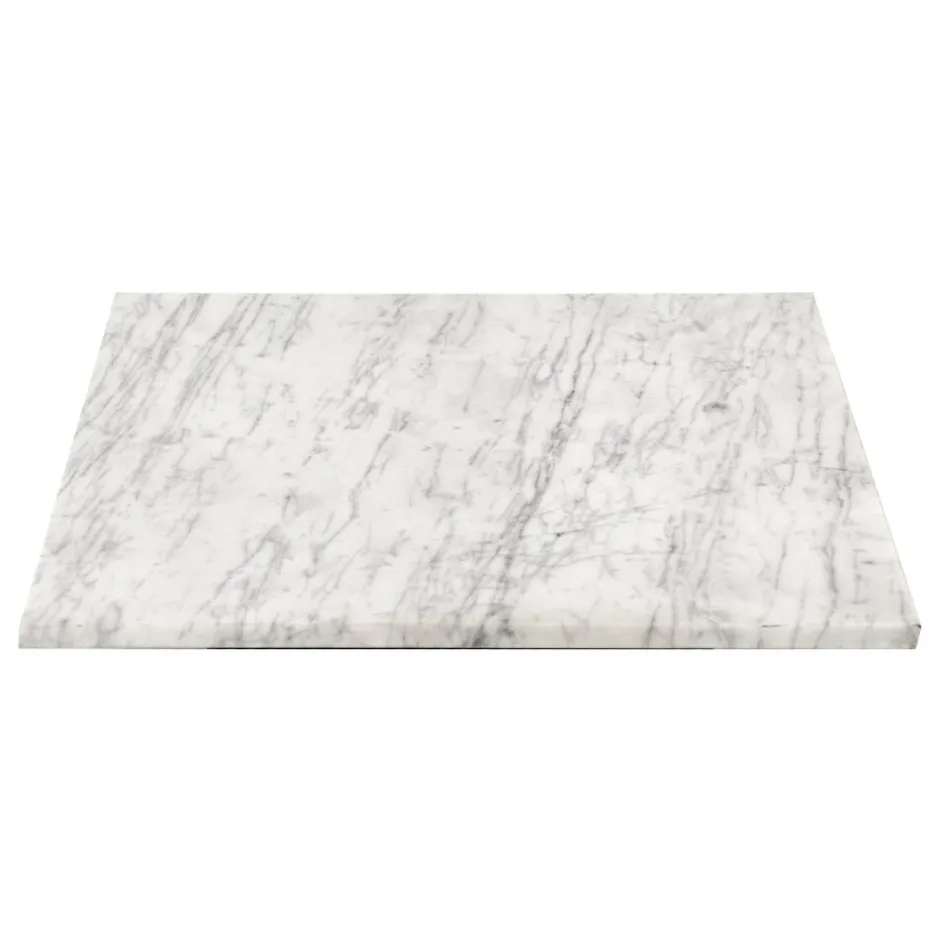 Pomax Concepts Modulaires-CARRARA - dessus de table - marbre - L 63 x W 50 x H 1,5 cm - blanc