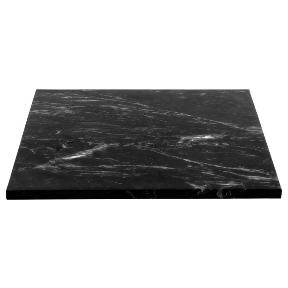Pomax Concepts Modulaires-CARRARA - dessus de table - marbre - L 63 x W 50 x H 1,5 cm - noir